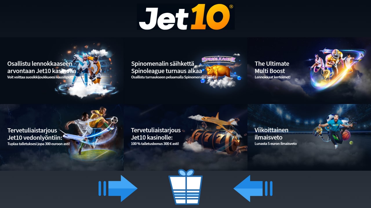 Jet10 bonustarjoukset