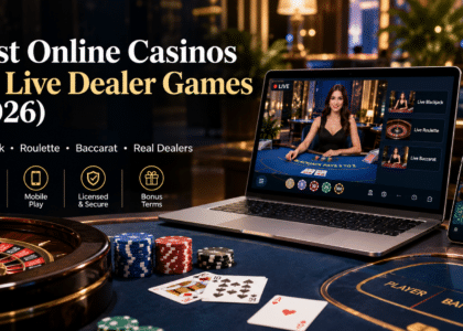 Best online casinos for live dealer games in 2026 featuring real-time casino tables and dealer-hosted games.